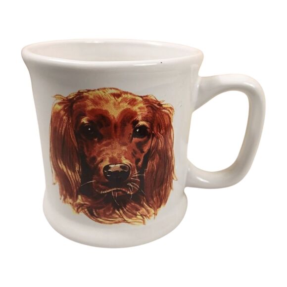Patricia Roberts for Trendtex Collection Irish Setter 16 oz Coffee Mug Cup - Picture 1 of 4